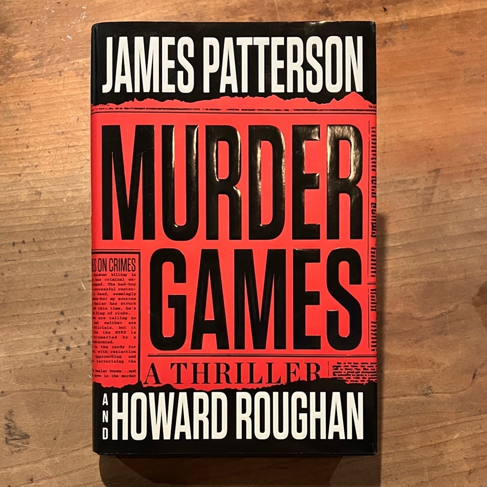 Murder Games by James Patterson and Howard Roughan hardcover Book